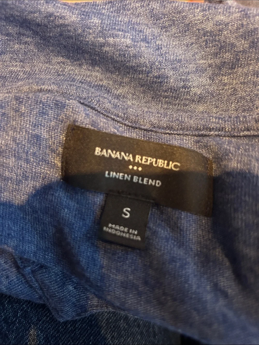 Banana Republic Casual Blue Heather Polo Shirt - S